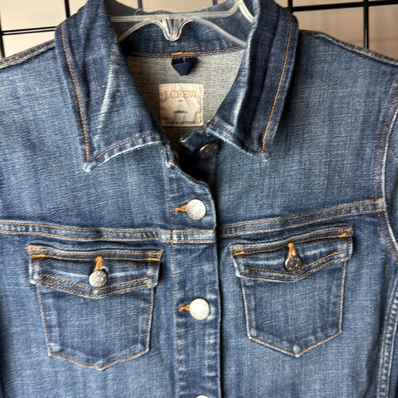 J. CREW Stretch Jean Denim Jacket EC XS - Picture 2 of 4